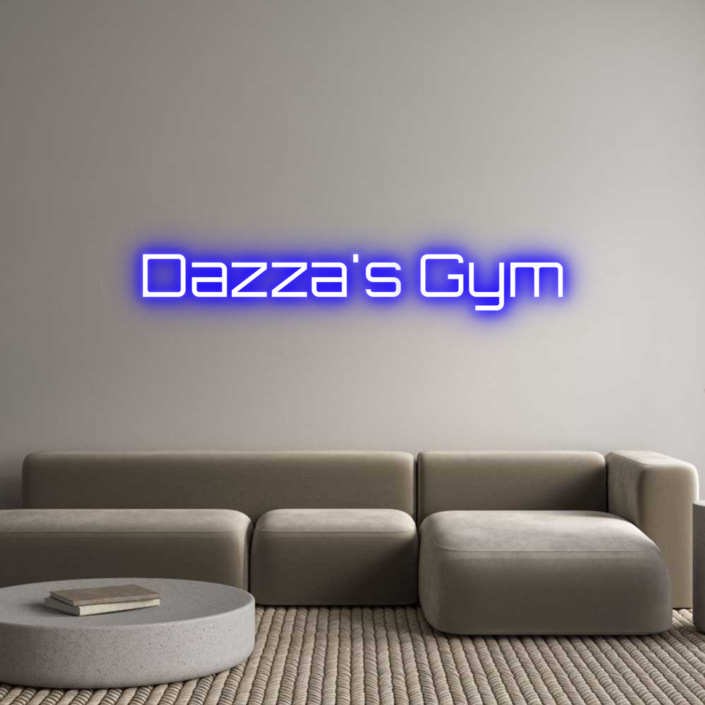 Custom Neon Sign Online Editor Dazza's Gym