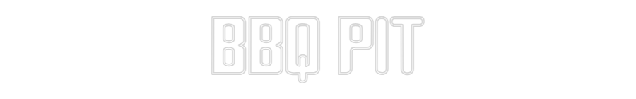 Custom Neon Sign Online Editor BBQ PIT