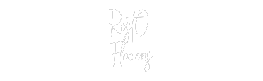 Custom Neon Sign Online Editor Rest’O
Floc...