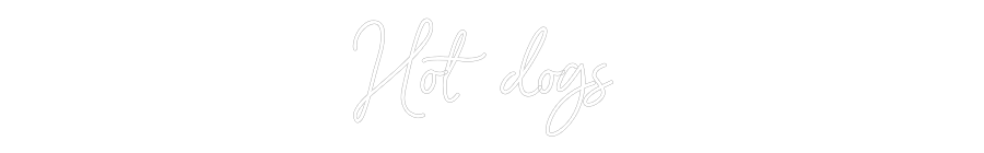 Custom Neon Sign Online Editor Hot dogs