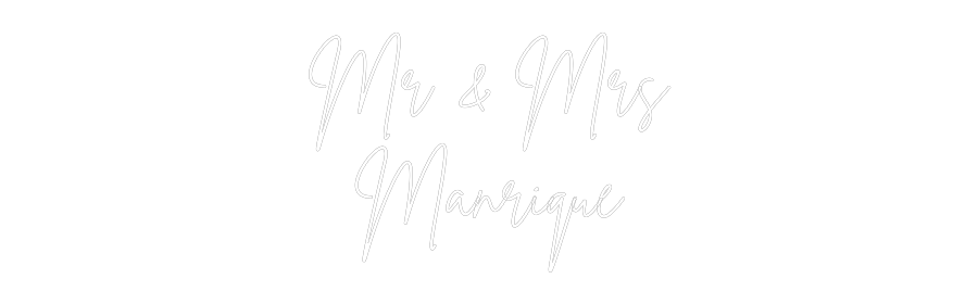 Custom Neon Sign Online Editor Mr & Mrs
Man...