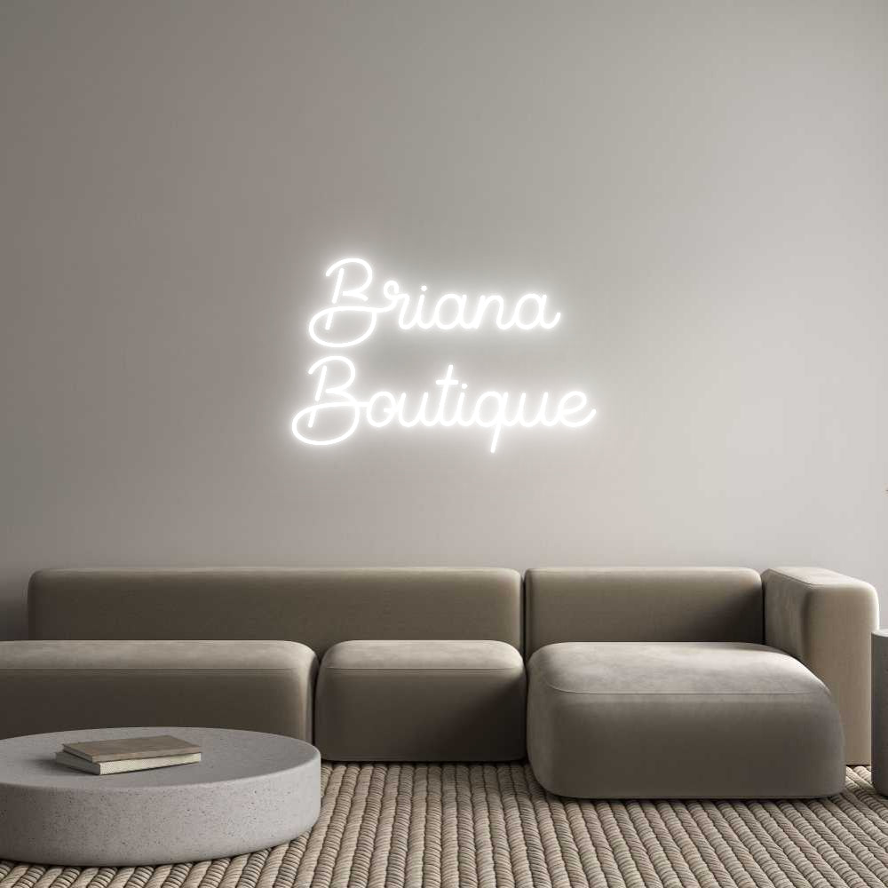 Custom Neon Sign Online Editor Briana
Bout...