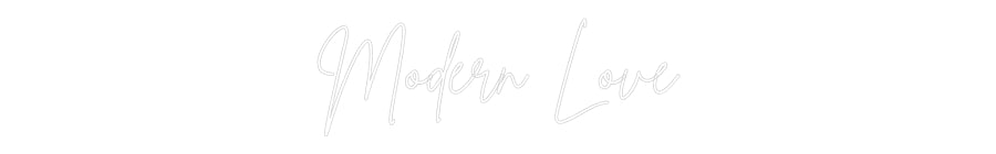 Custom Neon Sign Online Editor Modern Love