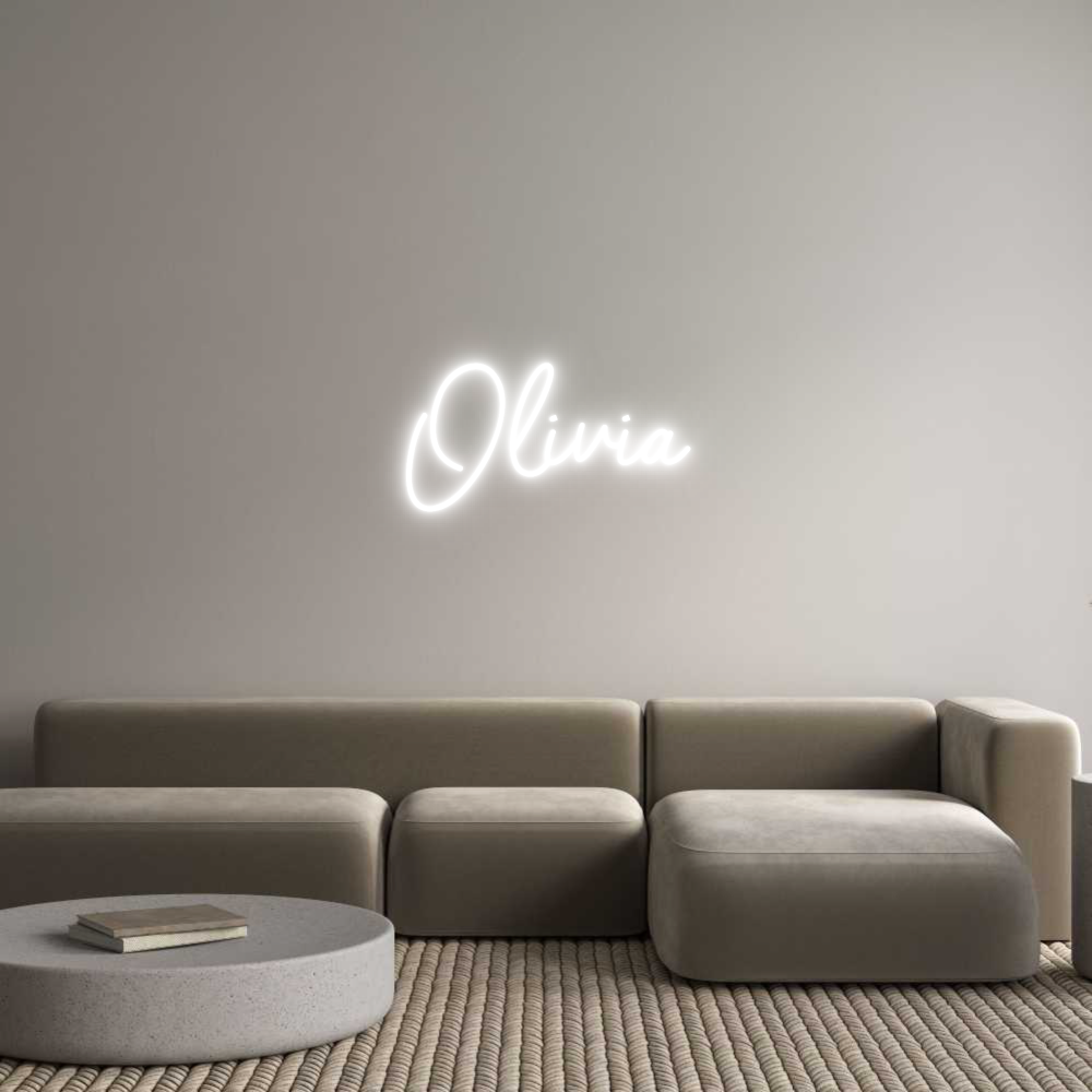 Custom Neon Sign Online Editor Olivia