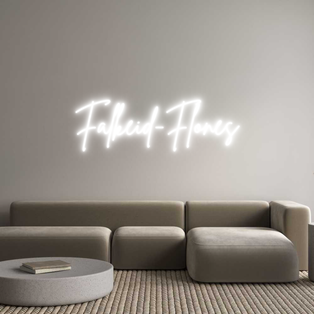 Custom Neon Sign Online Editor Falkeid-Flønes