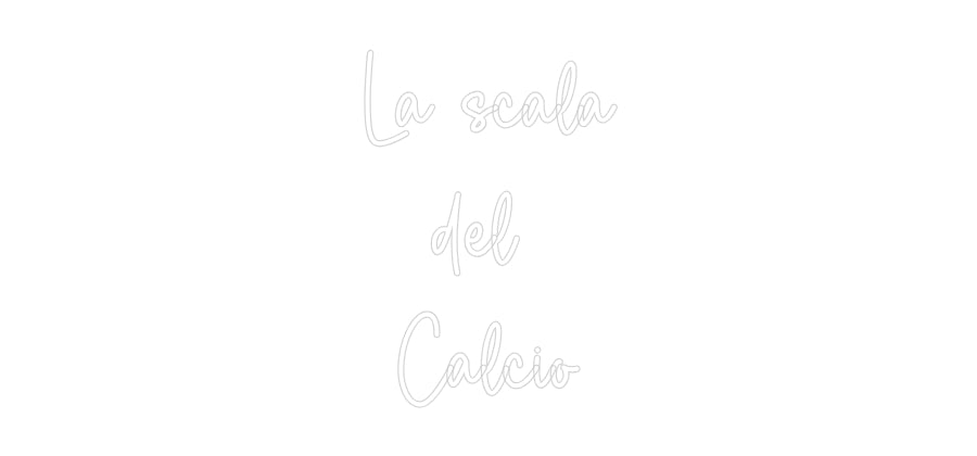 Custom Neon Sign Online Editor La scala
d...