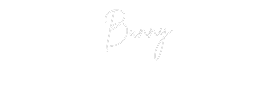 Custom Neon Sign Online Editor Bunny