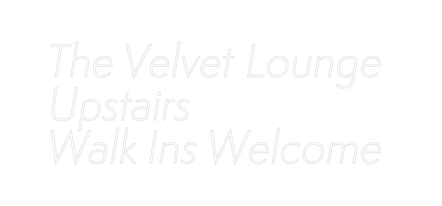 Custom Neon Sign Online Editor The Velvet Lo...