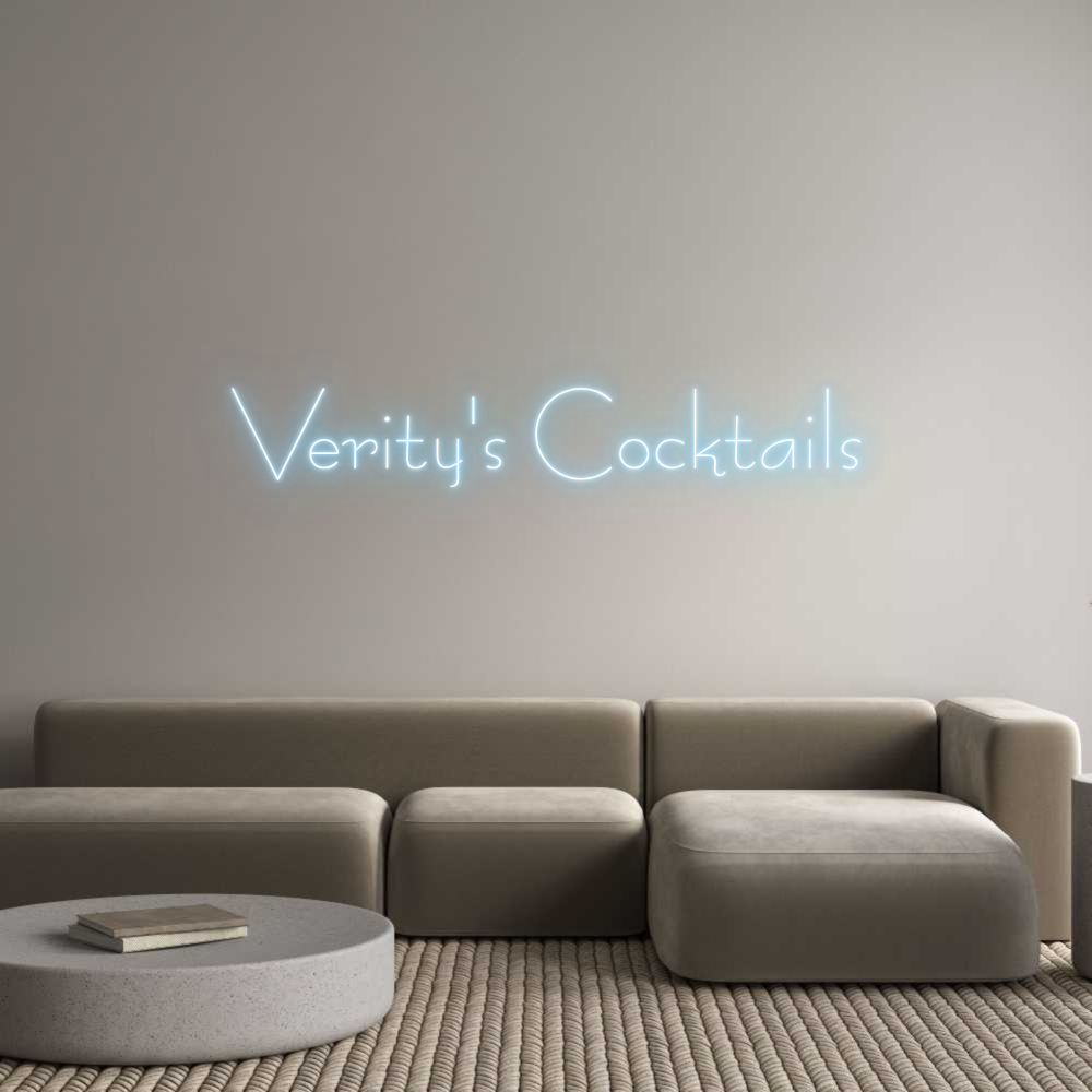 Custom Neon Sign Online Editor Verity's Cock...