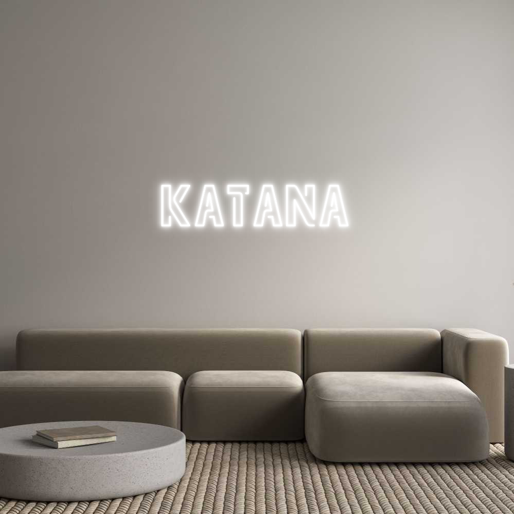 Custom Neon Sign Online Editor KATANA