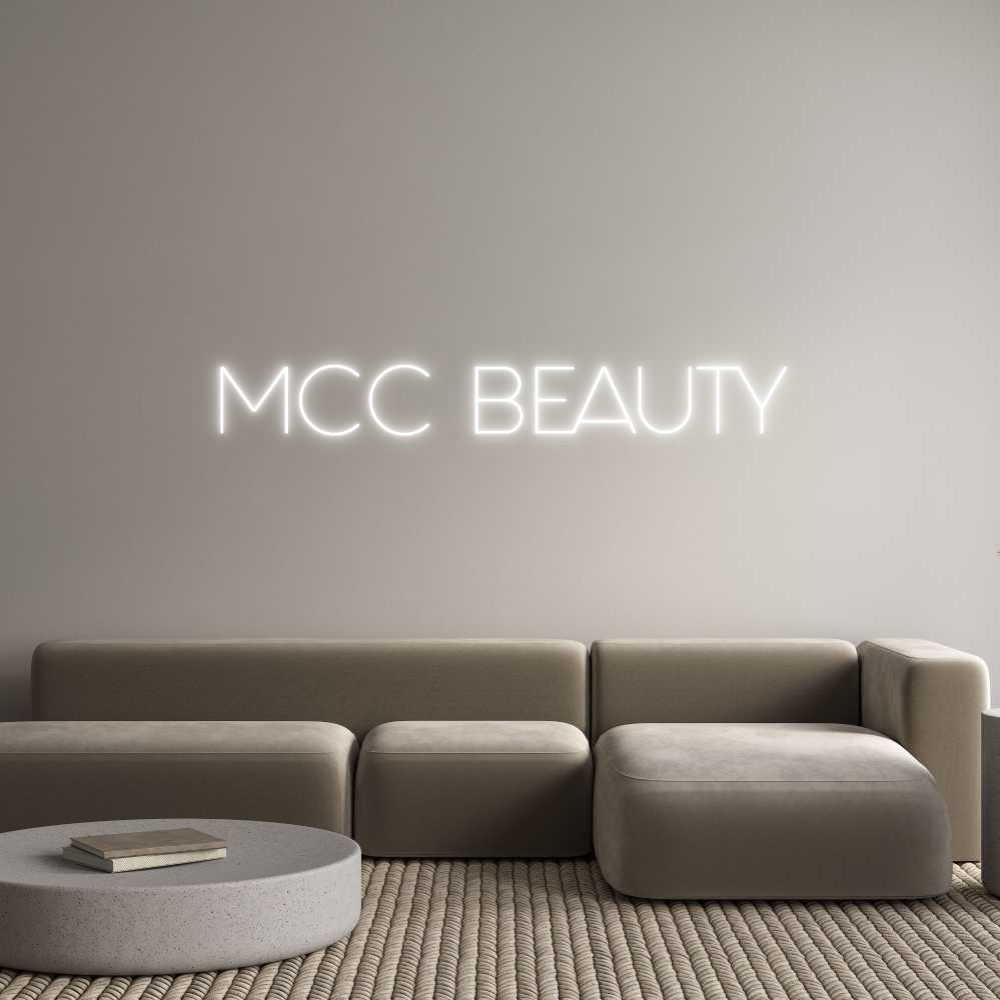 Custom Neon Sign Online Editor MCC BEAUTY