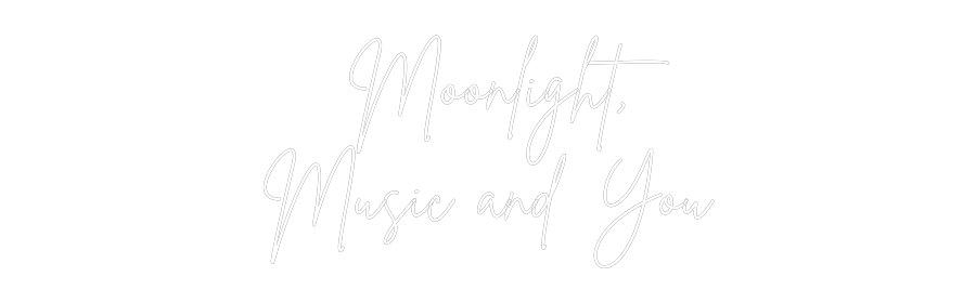 Custom Neon Sign Online Editor Moonlight,
M...