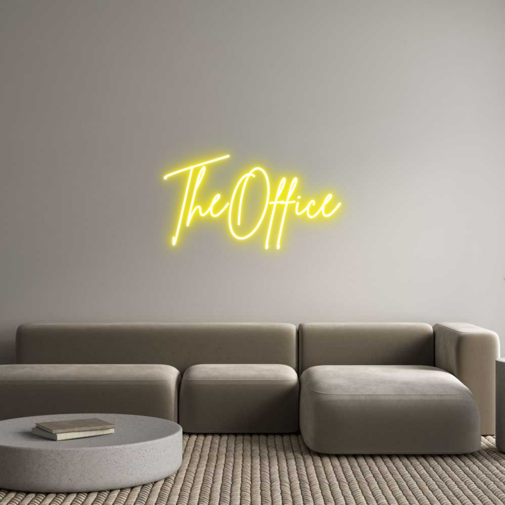 Custom Neon Sign Online Editor TheOffice