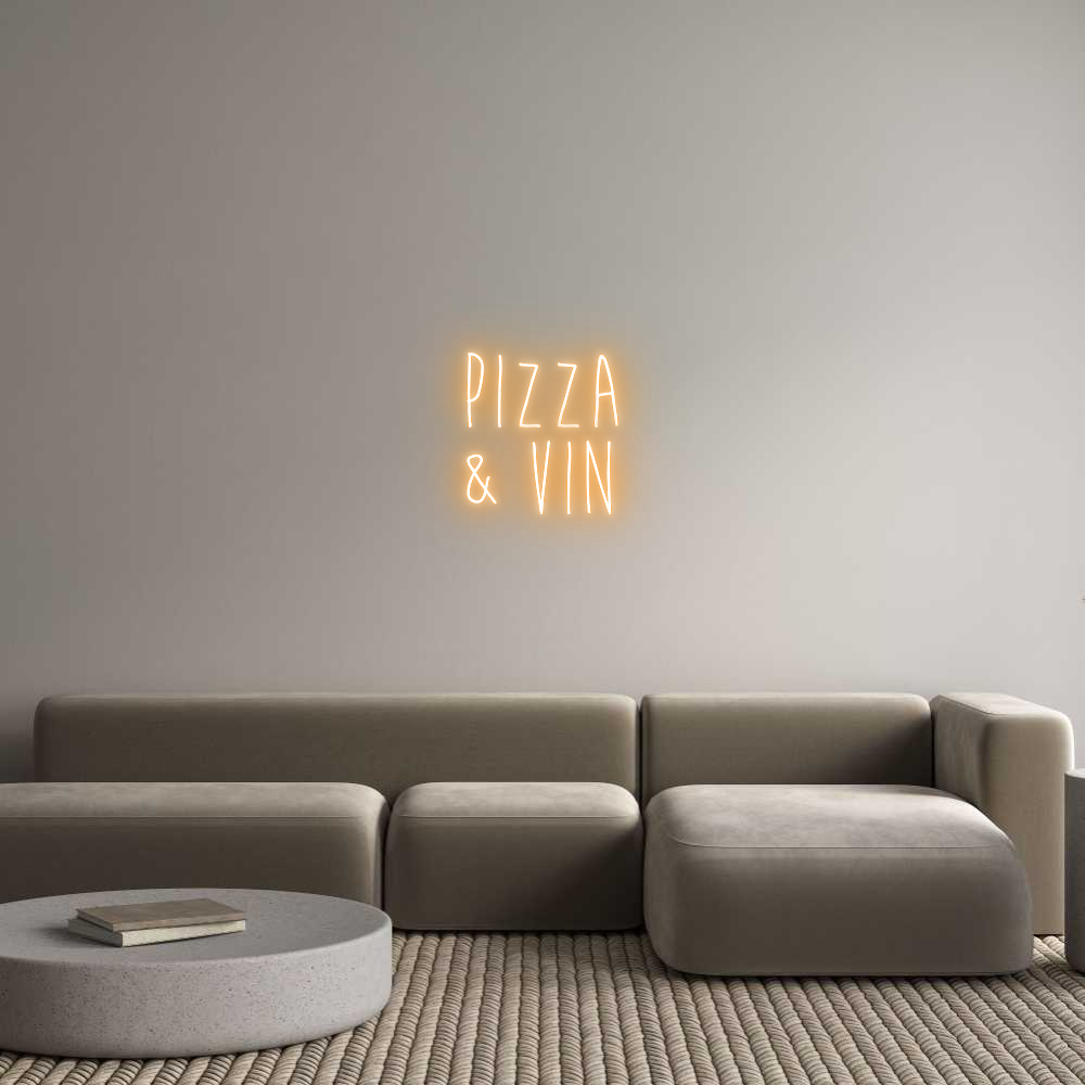 Custom Neon Sign Online Editor Pizza
& vin