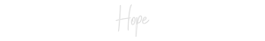 Custom Neon Sign Online Editor Hope