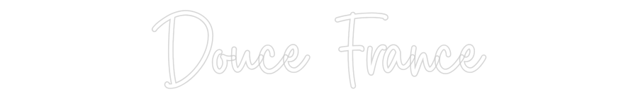 Custom Neon Sign Online Editor Douce France