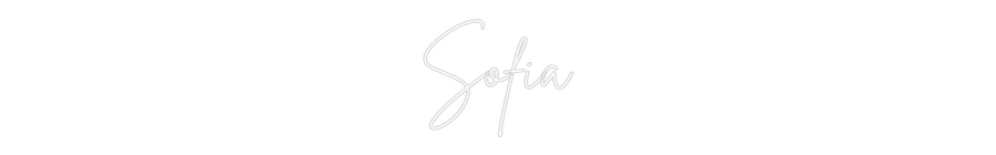 Custom Neon Sign Online Editor Sofia