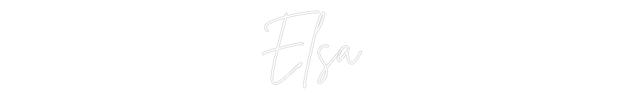 Custom Neon Sign Online Editor Elsa