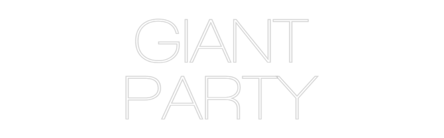 Custom Neon Sign Online Editor GIANT
PARTY