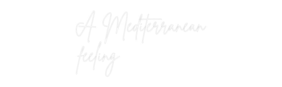 Custom Back Lit Neon Sign Online Editor A Mediterrane...