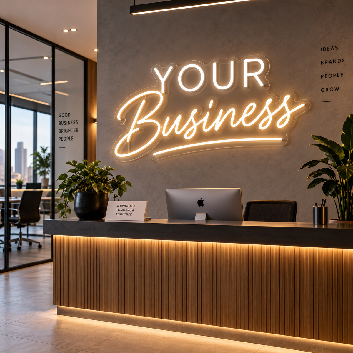 Custom Business Neon Sign - AI Designer