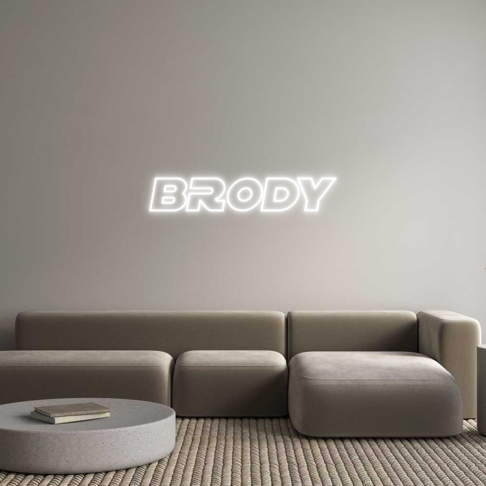 Custom Neon Sign Online Editor BRODY
