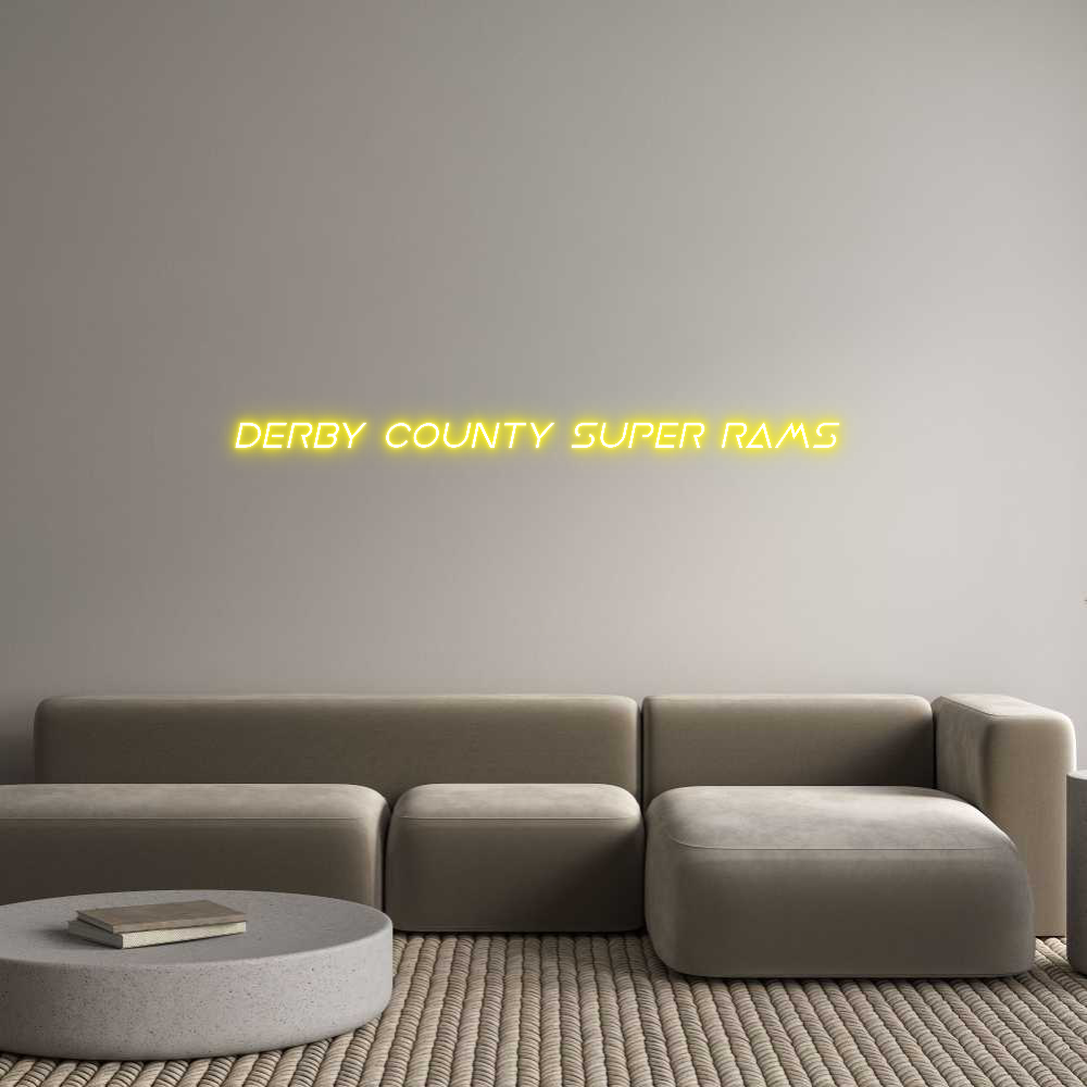 Custom Neon Sign Online Editor DERBY COUNTY ...