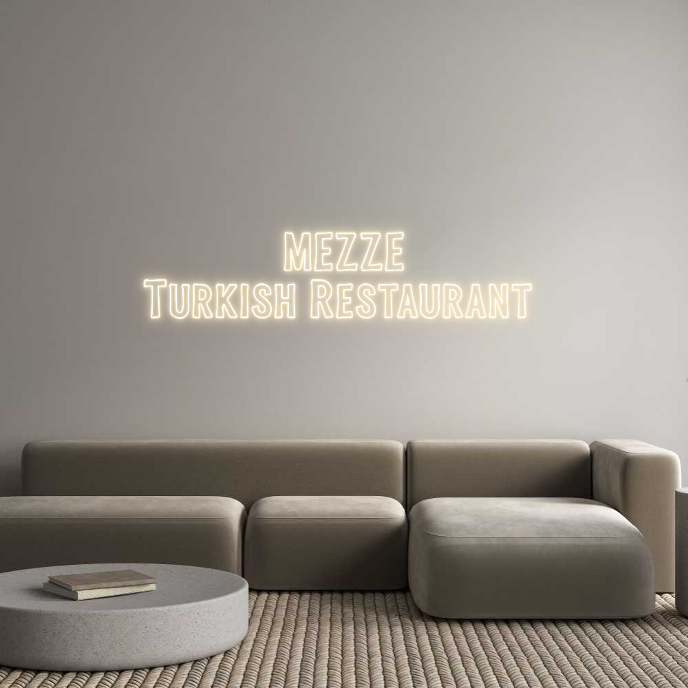 Custom Neon Sign Online Editor MEZZE
Turkis...