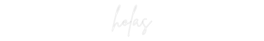 Custom Neon Sign Online Editor holas