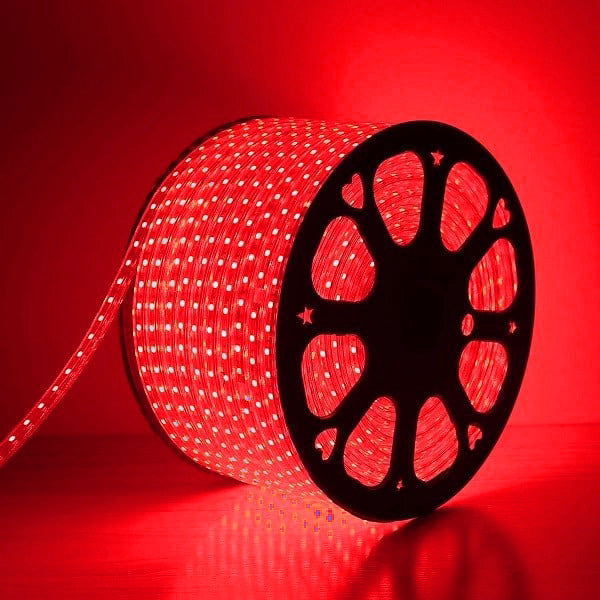 I LumoS 7 X 14mm RED Flexible IP65 Waterproof Dimmable LED Strip Light 220 – 240V 8W/m
