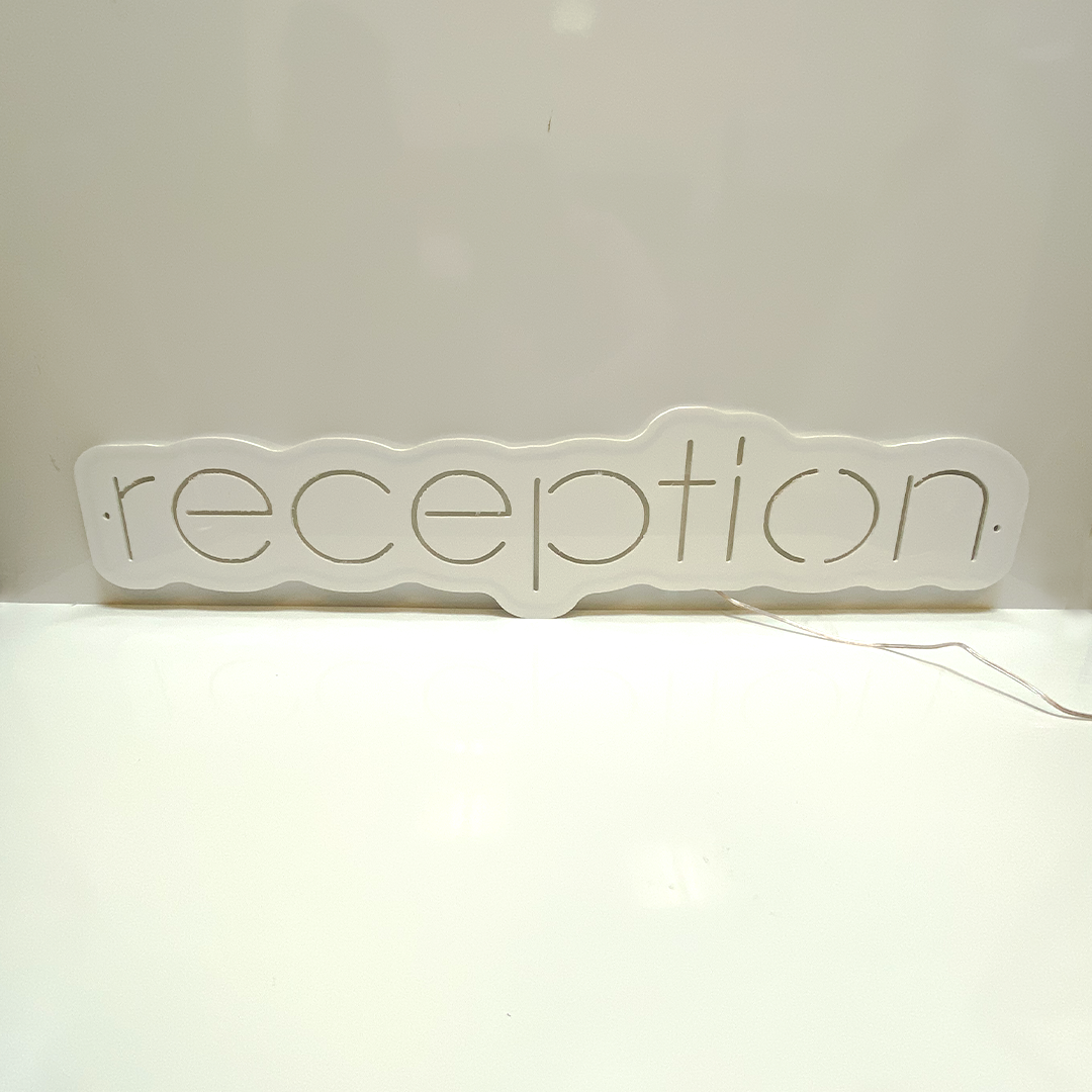 Insegna al neon RS LED retroilluminata per reception
