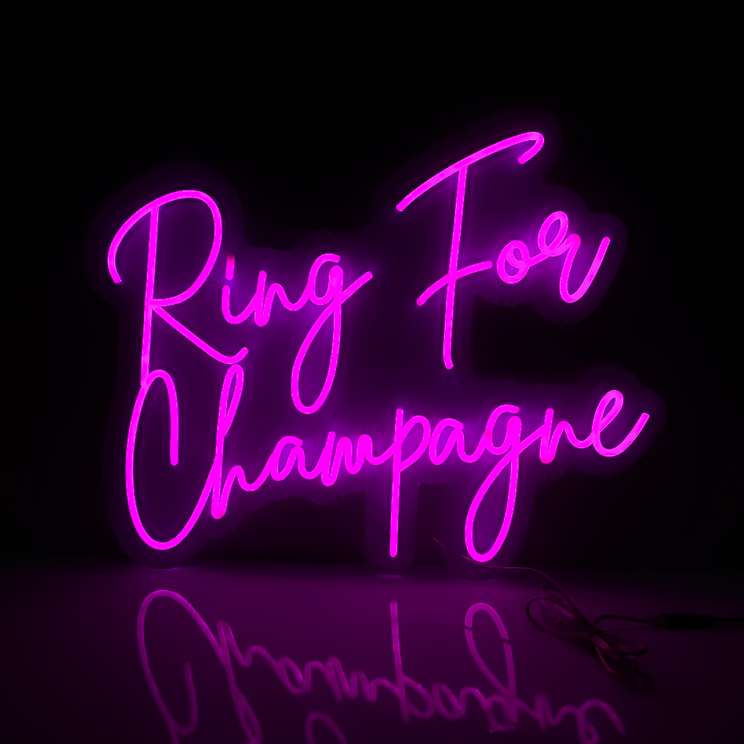 Ring For champagne LED Neon Sign