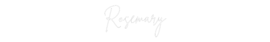 Custom Neon Sign Online Editor Rosemary