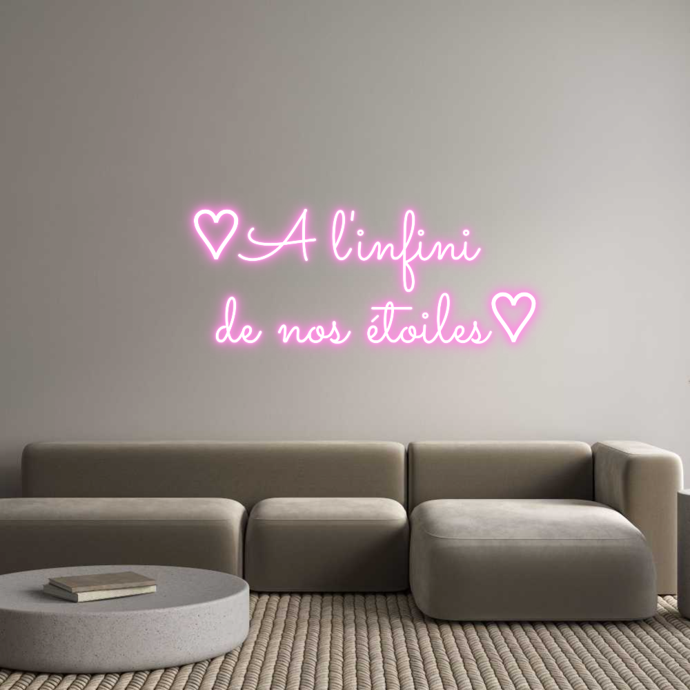 Custom Neon Sign Online Editor ♡A l'infini 
...