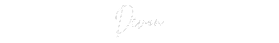 Custom Neon Sign Online Editor Devon