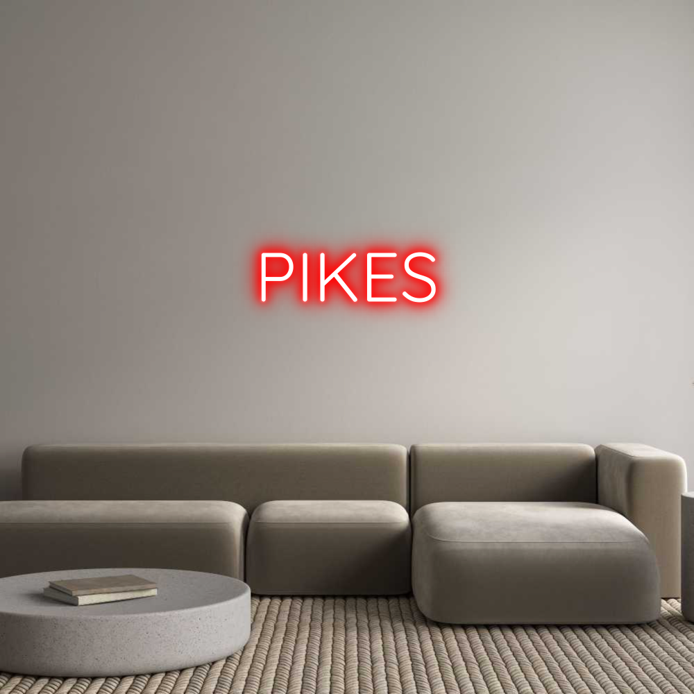 Custom Neon Sign Online Editor PIKES