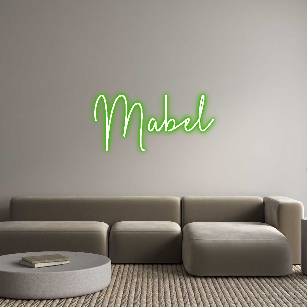 Custom Neon Sign Online Editor Mabel
