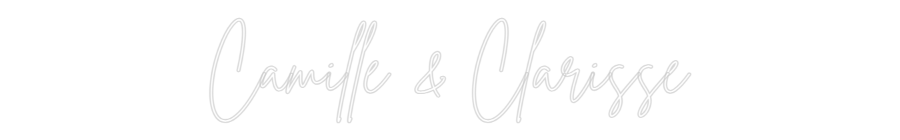 Custom Neon Sign Online Editor Camille & Cla...