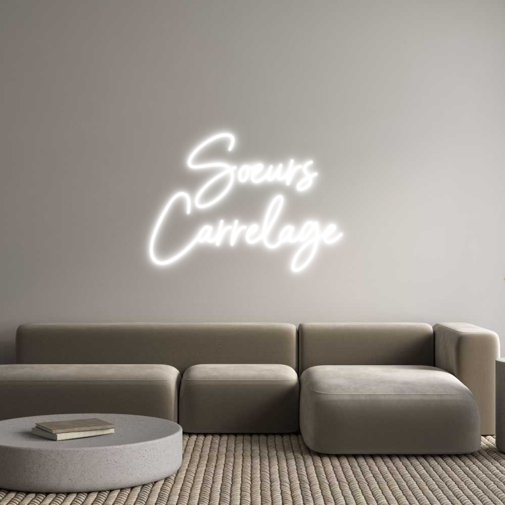 Custom Neon Sign Online Editor Soeurs
Carre...