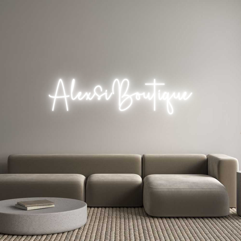 Custom Neon Sign Online Editor AlexsiBoutique
