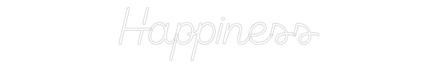 Custom Neon Sign Online Editor Happiness