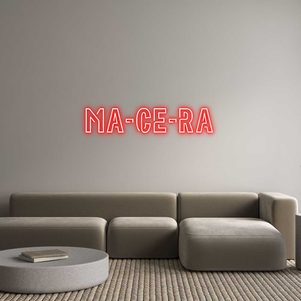 Custom Neon Sign Online Editor MA-CE-RA