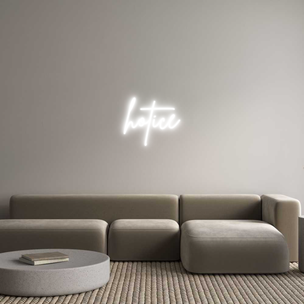 Custom Neon Sign Online Editor hotice