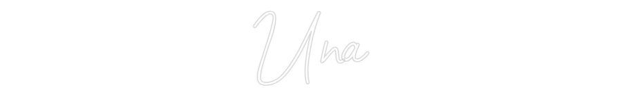 Custom Neon Sign Online Editor Una