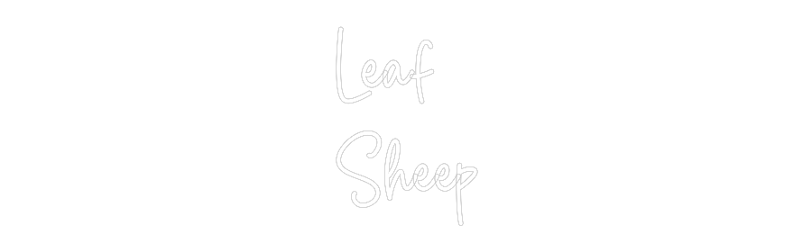 Custom Neon Sign Online Editor Leaf
Sheep