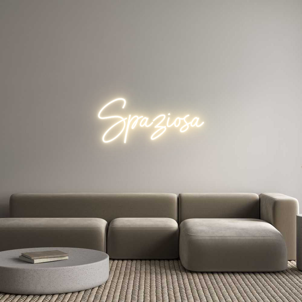 Custom Neon Sign Online Editor Spaziosa