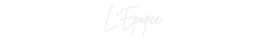 Custom Neon Sign Online Editor L’Épopée