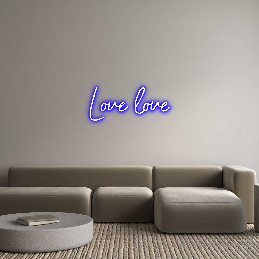 Custom Neon Sign Online Editor Love love