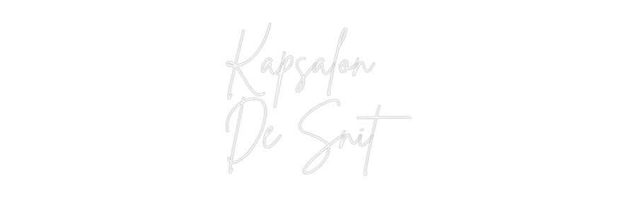 Custom Neon Sign Online Editor Kapsalon 
De...
