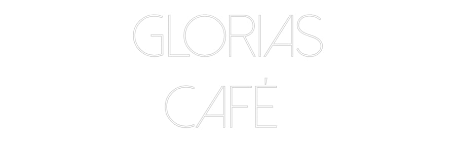 Custom Neon Sign Online Editor Glorias
Café